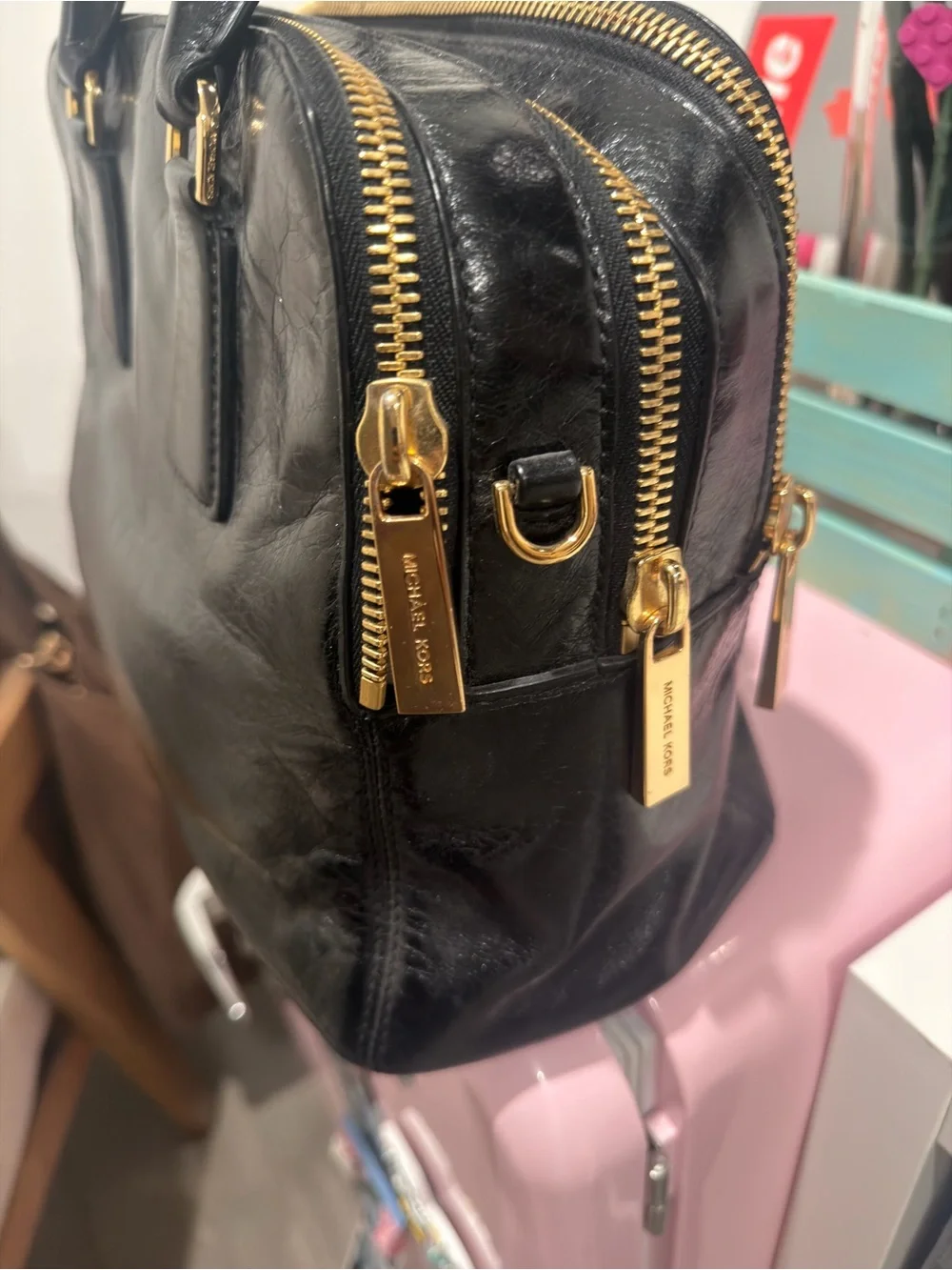 Michael Kors Black Leather bag